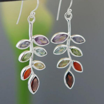 Leaf Shape Alloy Earrings