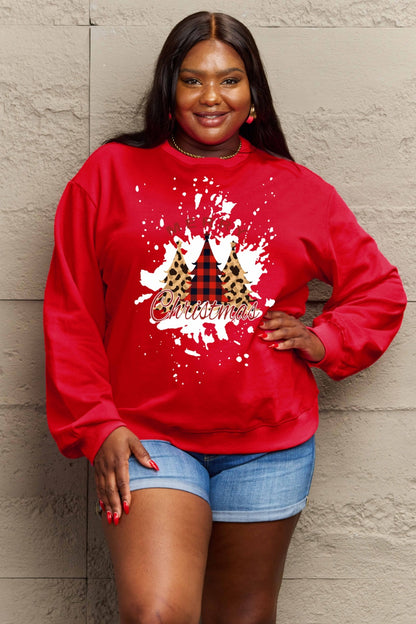 Simply Love Full Size MERRY CHRISTMAS Graphic Sweatshirt