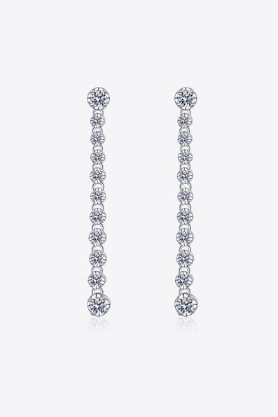 Adored 1.18 Carat Moissanite Long Earrings