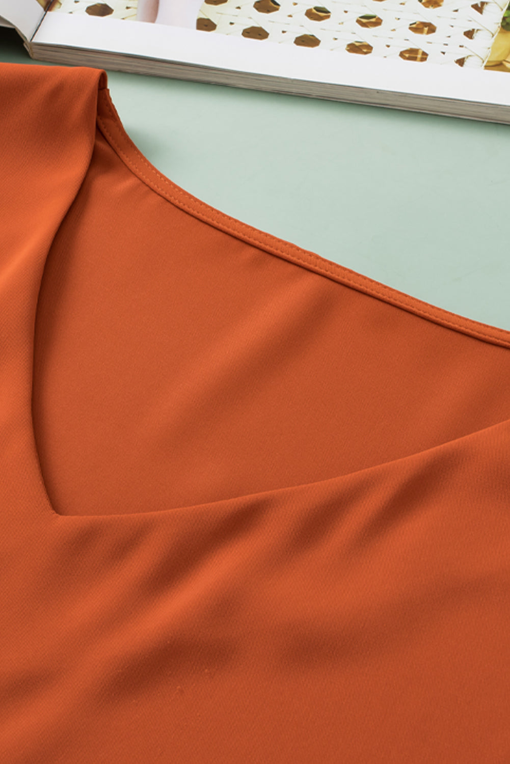 plus size petal sleeve blouse Plus Size V-Neck Petal Sleeve Blouse