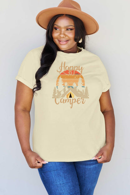 Simply Love Full Size HAPPY CAMPER Graphic T-Shirt