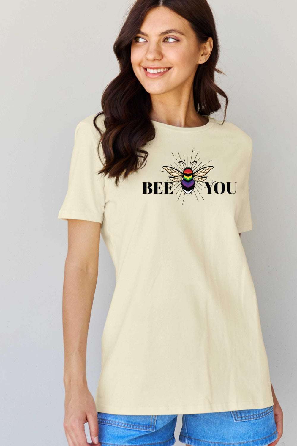 Simply Love Full Size BEE YOU Graphic T-Shirt