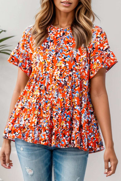 Plus Size Floral Blouse