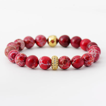 Natural Stone Beaded Bracelet