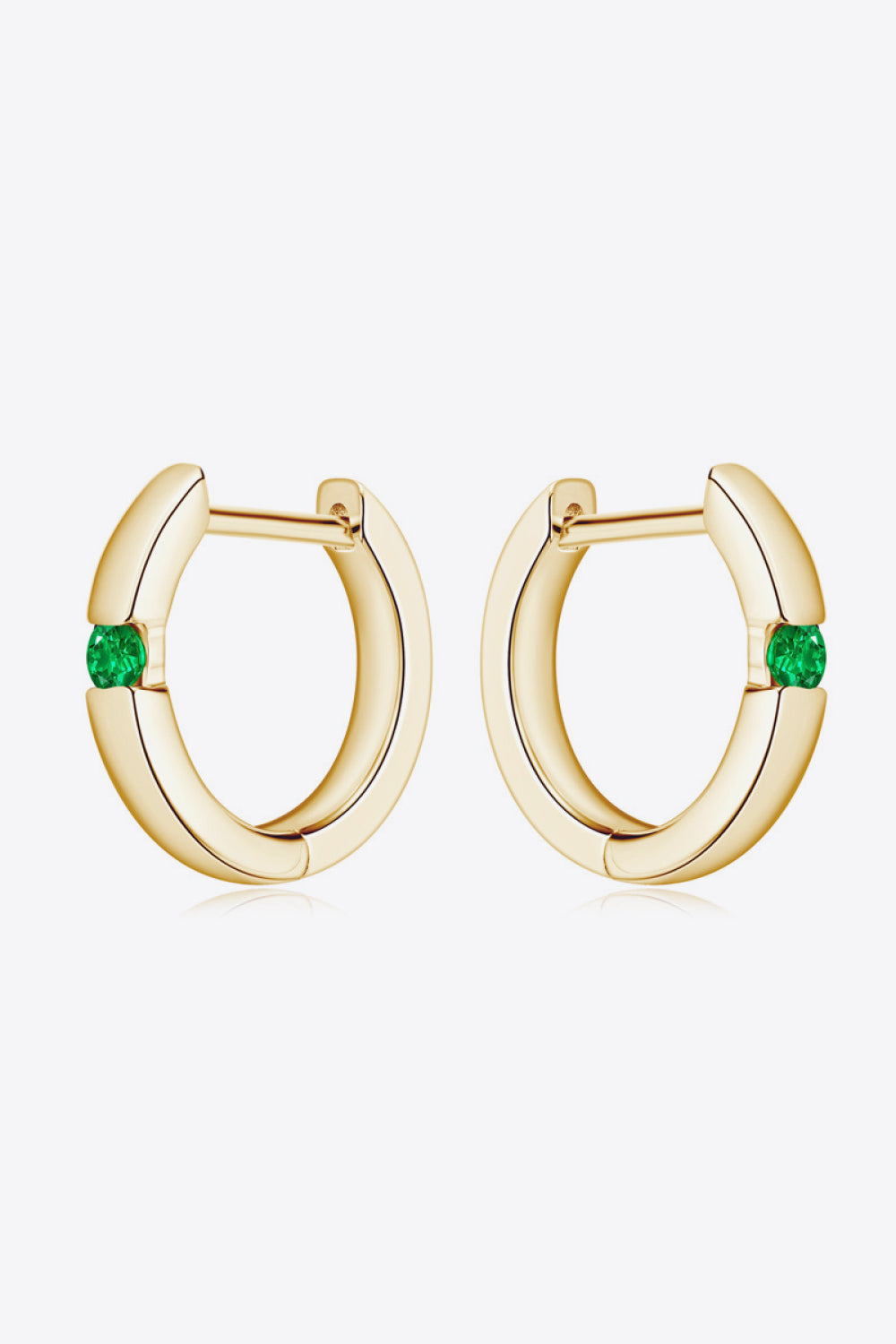 Lab-Grown Emerald Earrings