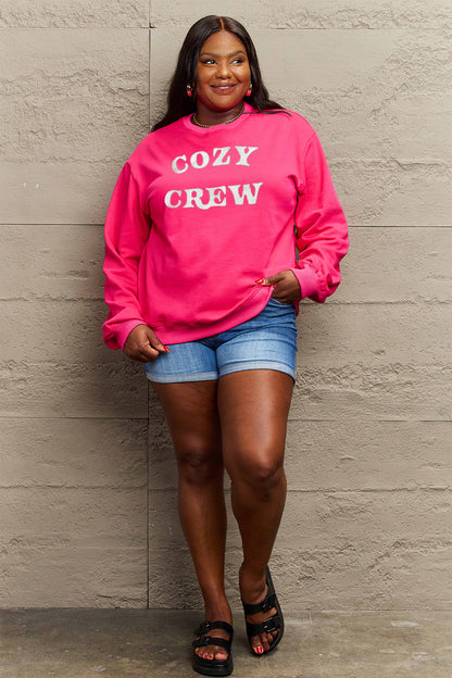 Simply Love Full Size COZY GREW Graphic Sweatshirt