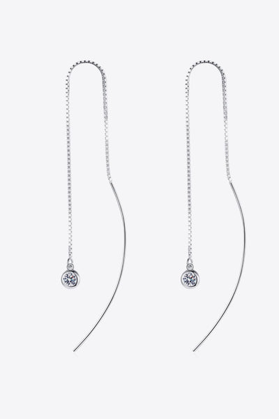 Moissanite 925 Sterling Silver Threader Earrings
