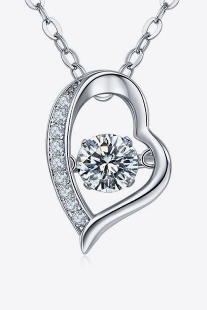 925 Sterling Silver Moissanite Pendant Necklace