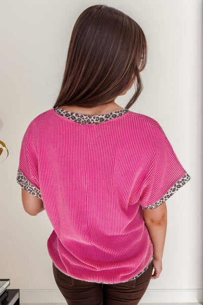 plus size leopard t-shirt
