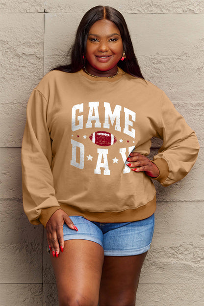 Simply Love Full Size GAME DAY Graphic Sweatshirt