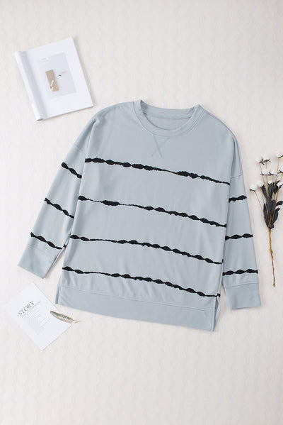 Plus Size Round Neck Dropped Shoulder SweatshirtPlus Size Round Neck Dropped Shoulder Sweatshirt