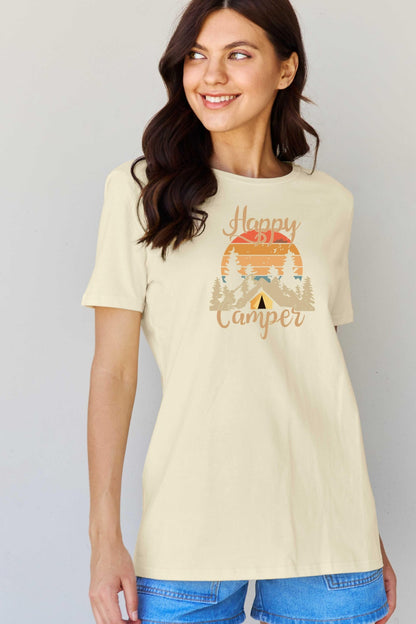 Simply Love Full Size HAPPY CAMPER Graphic T-Shirt